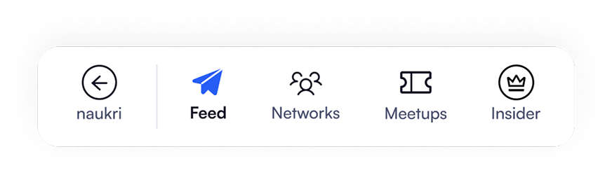 Connect nav: Feed active