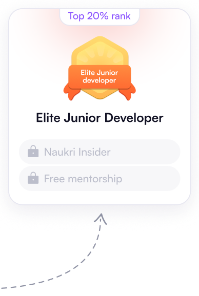 Elite Junior Developer milestone card