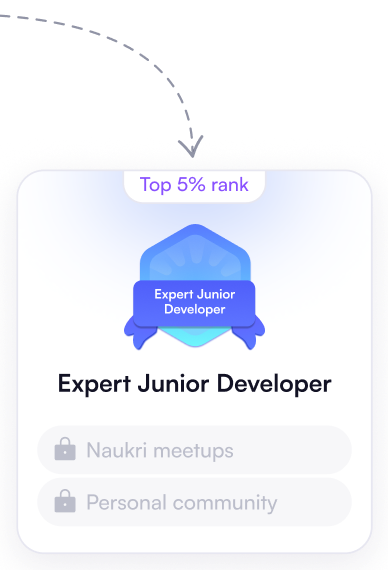 Expert Junior Developer milestone card