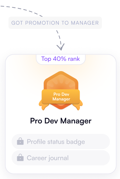 Pro Dev Manager milestone card