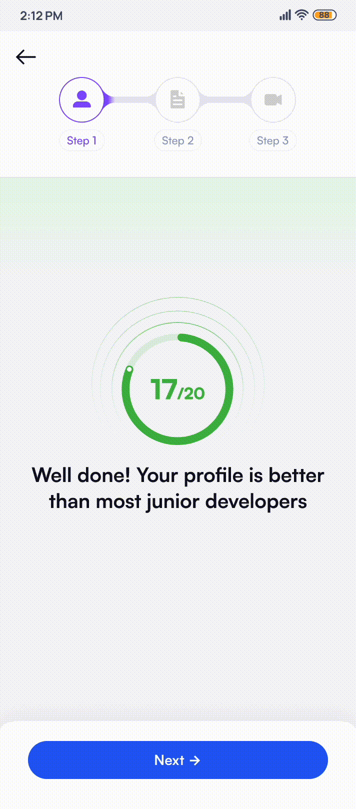 Step 2: Resume analyser walkthrough