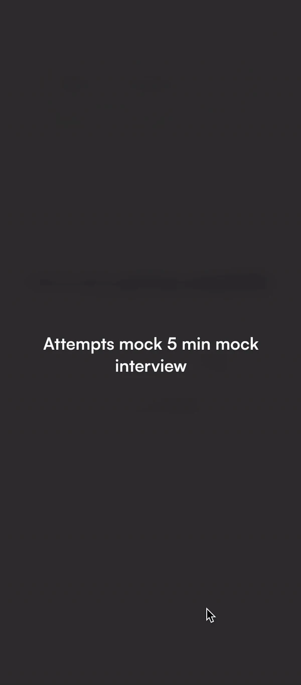 Step 3: Mock interview walkthrough