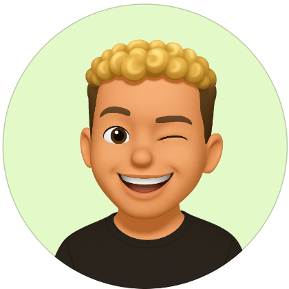 Memoji of the senior, winking