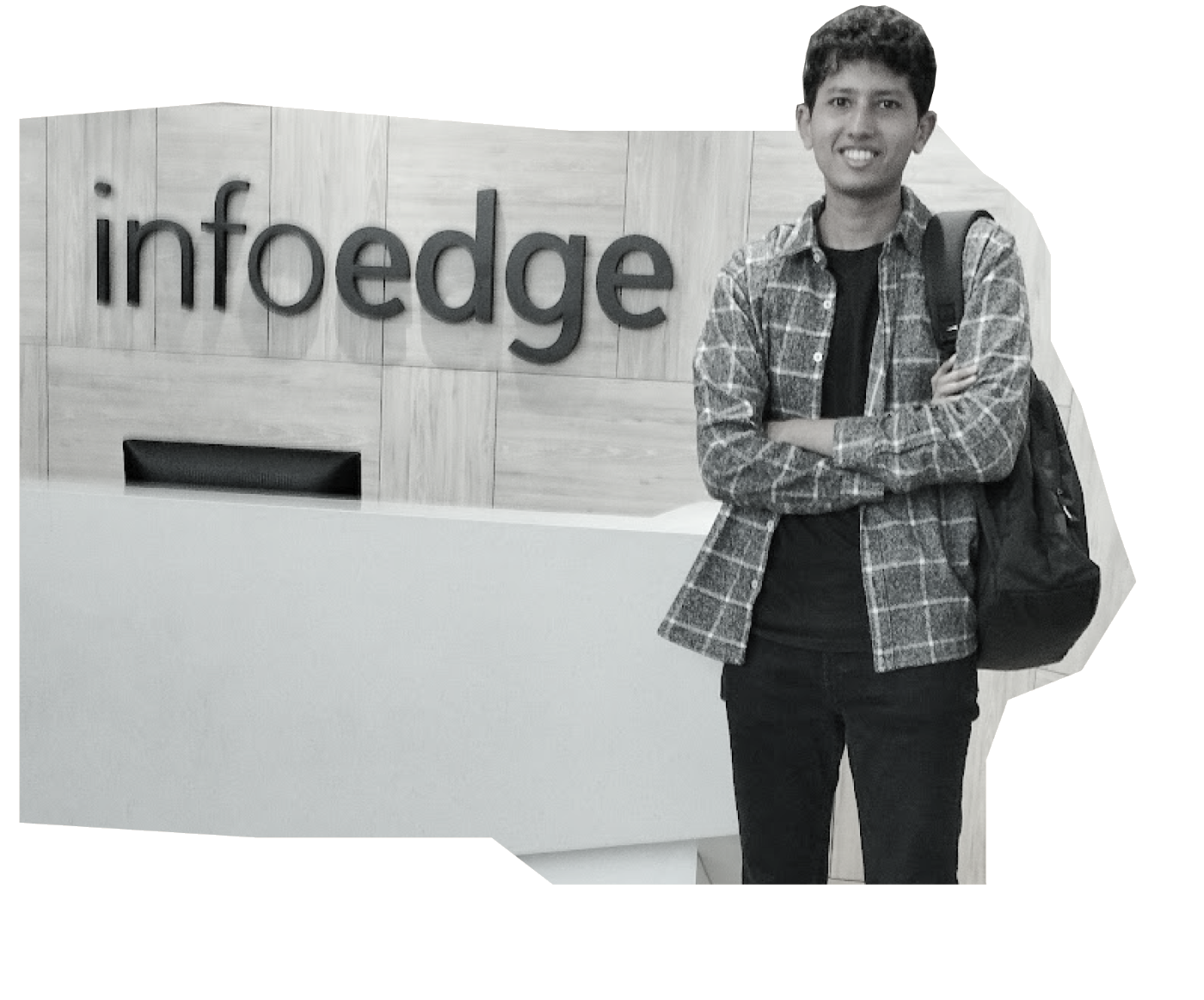 Me on day one at the Info Edge office